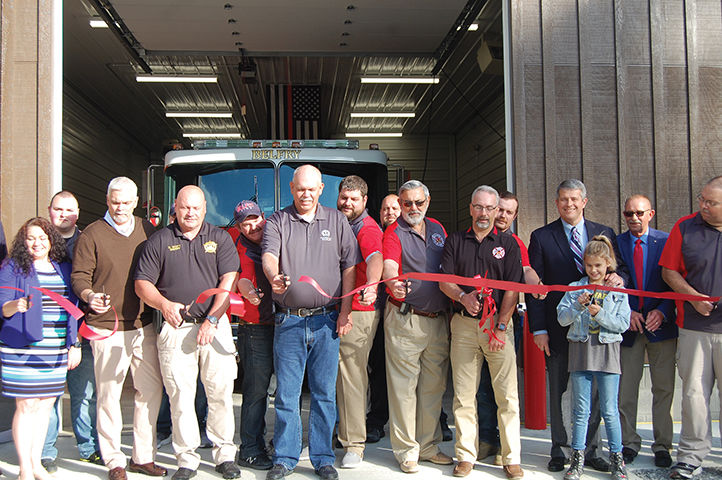 State and county officials dedicate Belfry Fire Station 3